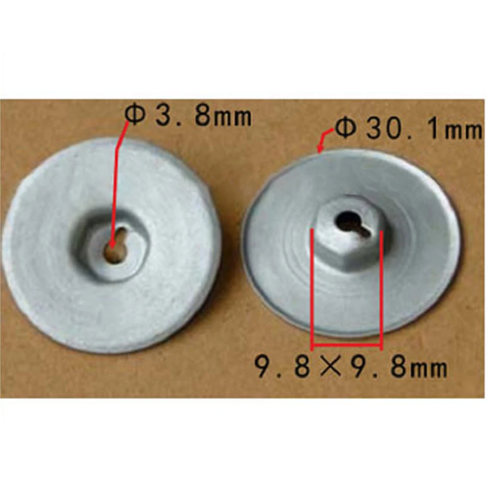 20Pcs Metal Nut Heat Protection Sheet Nut 07146949380 For BMW Models 1er E81 E82 E87 E87N 2er F22 F22N F23 3er E30 E36 E46 E90 auto fasteners rivets