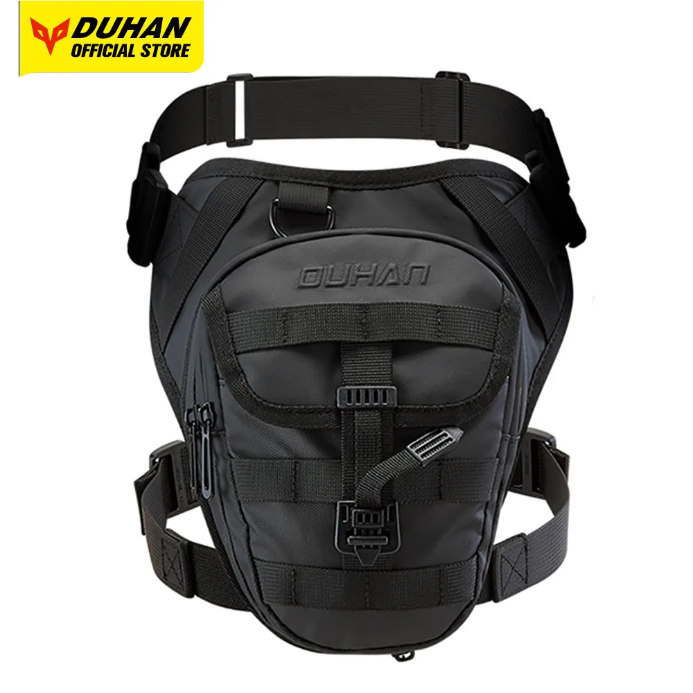 DUHAN Motorcycle Drop Leg Bag Hip Fanny Pack Multi-Function
