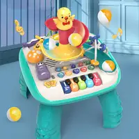 Learning Toy Educational Baby Activity Table with Piano Ball Slide Musical Instruments for 1-3 Year Old for Boys for Early 2