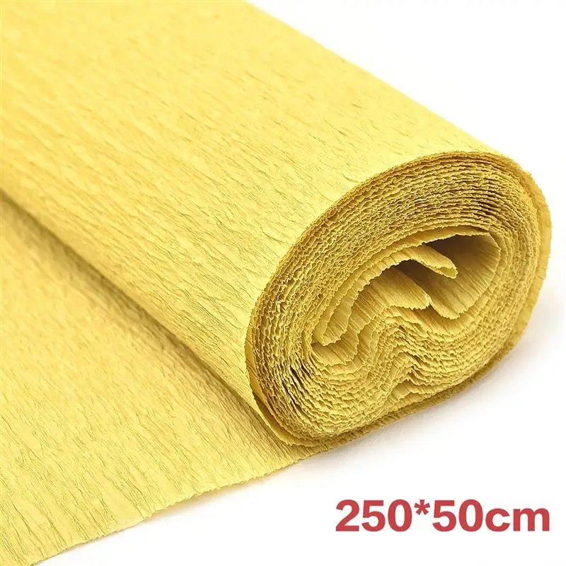 250x50cm Colorful Crepe Paper Roll In 14 Colors For Diy Paper