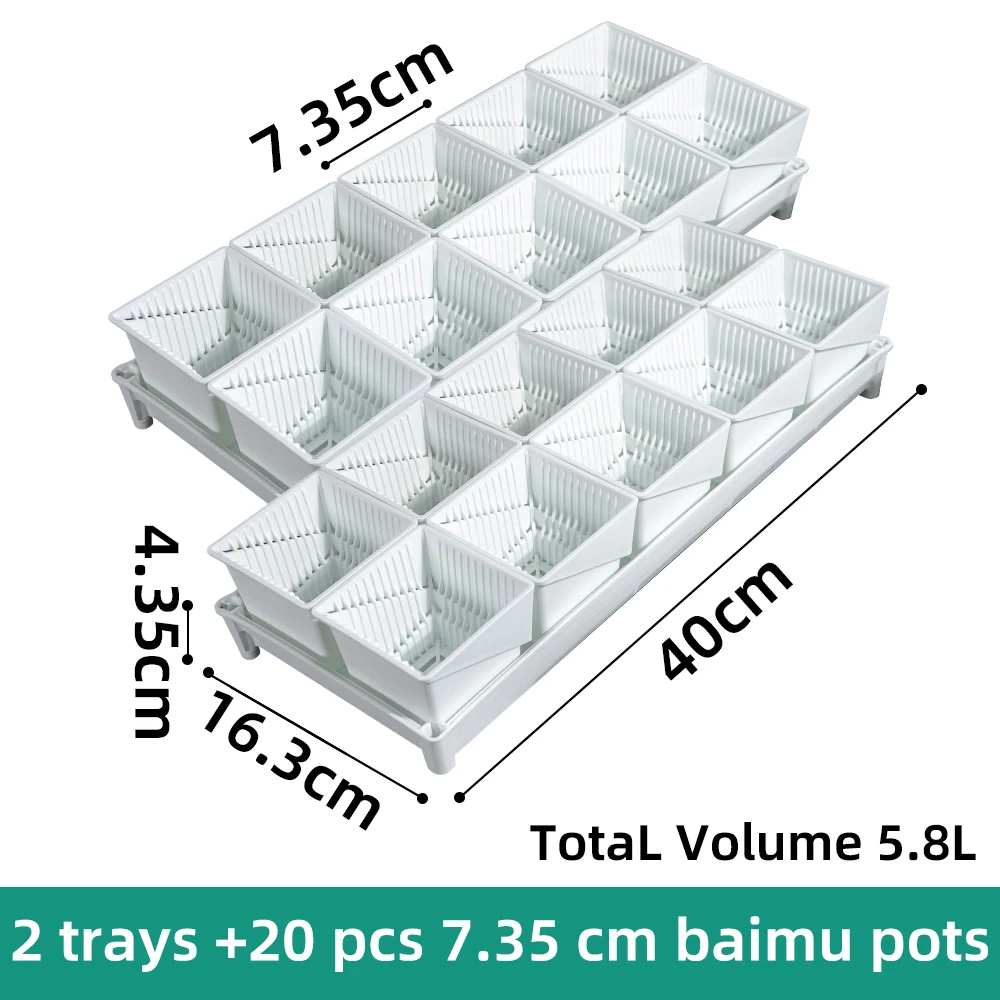 2trays  20pcs 7.35cm