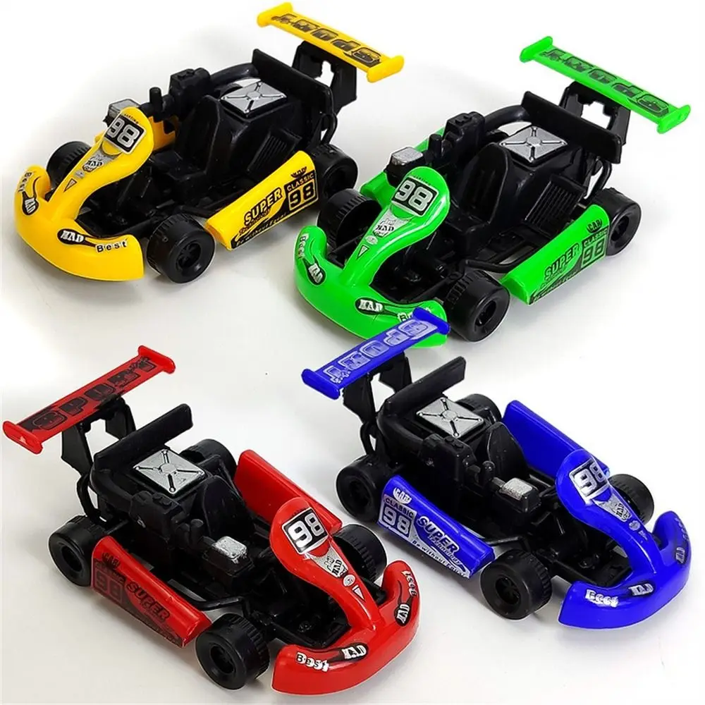 

Vehicle Toy Pull Back Car Kids Gift Four-wheel Car Model Racing Car Toy Cartoon Colorful Racing Model Kart Children