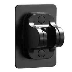 Enhanced LED Temperature Display Shower Head with Colorful High-Pressure Spray (Black Holder)