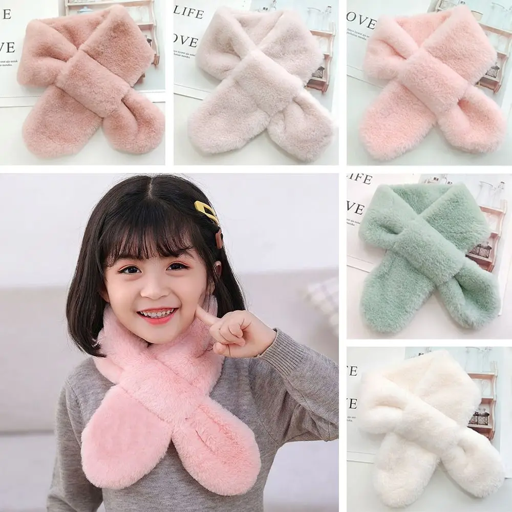 Rabbit Fur Scarf Women Shawl Faux Plush