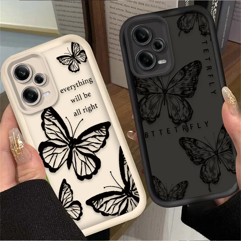 Advanced Art Black Butterfly Phone Case - Elegant Design with Enhanced Protection