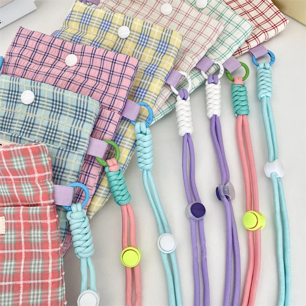 Plaid Crossbody Phone Bag Women's Mini Purse for Keys & Cards Small Vertical Square Shoulder Bag Polyester Storage Bags19x13cm