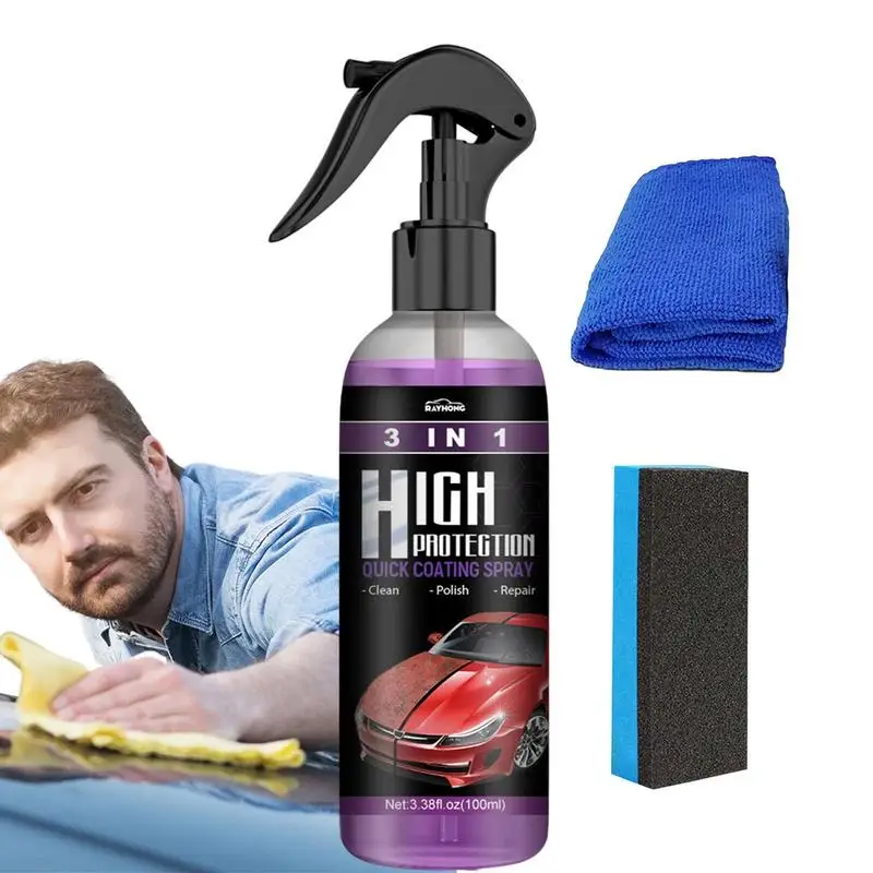Spray Per Auto Ad Alta Protezione Waterless Wash Quick Car Coating Spray Scratch Repair Car Detailing Polish Hydrofobic Automotive Top