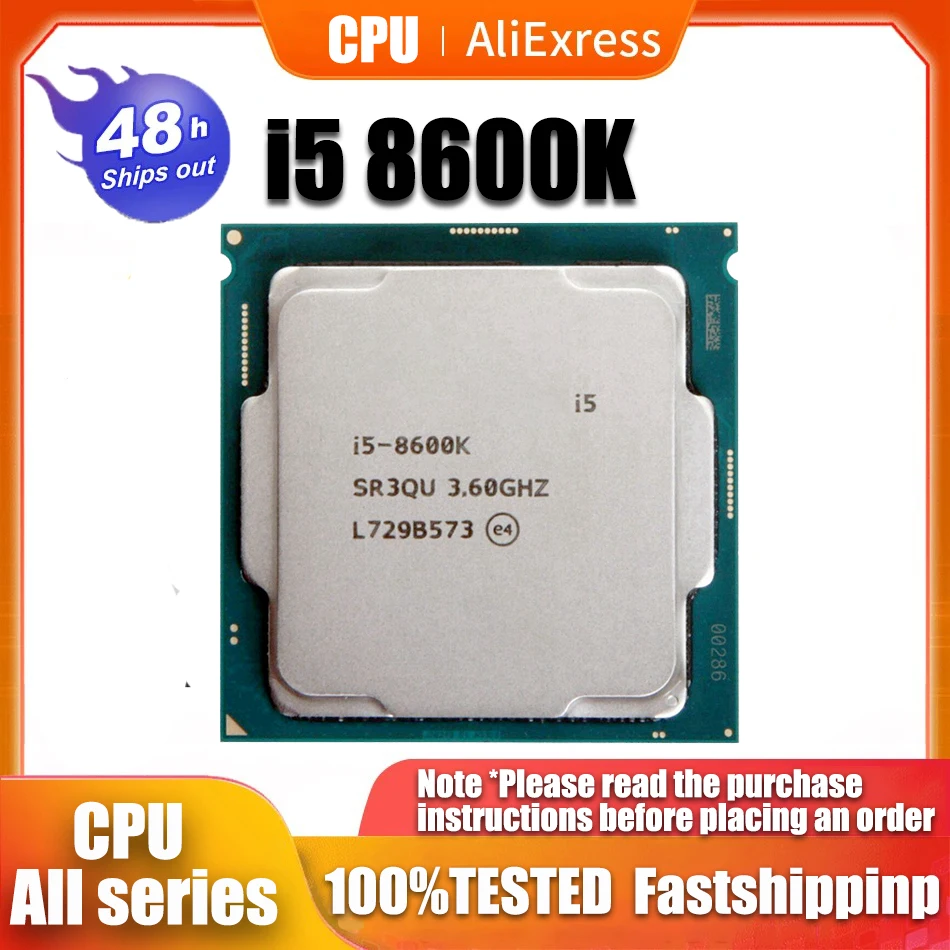 Processore Cpu Intel Core I5 8600K 3.6Ghz Six-Core Six-Thread 9M 95W Usato Lga 1151