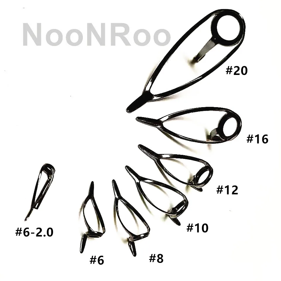 Fishing Rod Guides 2 Bags Bream Guide Set Saltwater Heavy Duty Stainless Steel DIY Repair Rod Building
