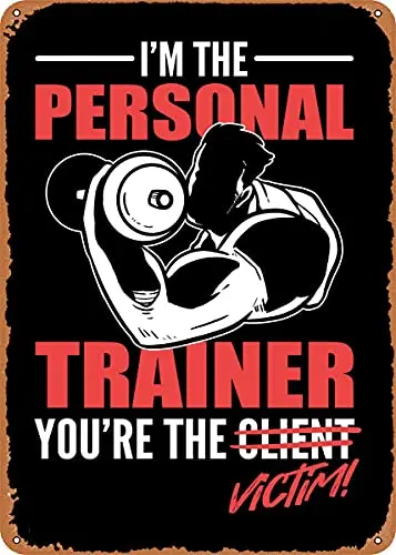 

Personal Trainer Vintage Look Metal Sign Patent Art Prints Retro Gift 8x12 Inch