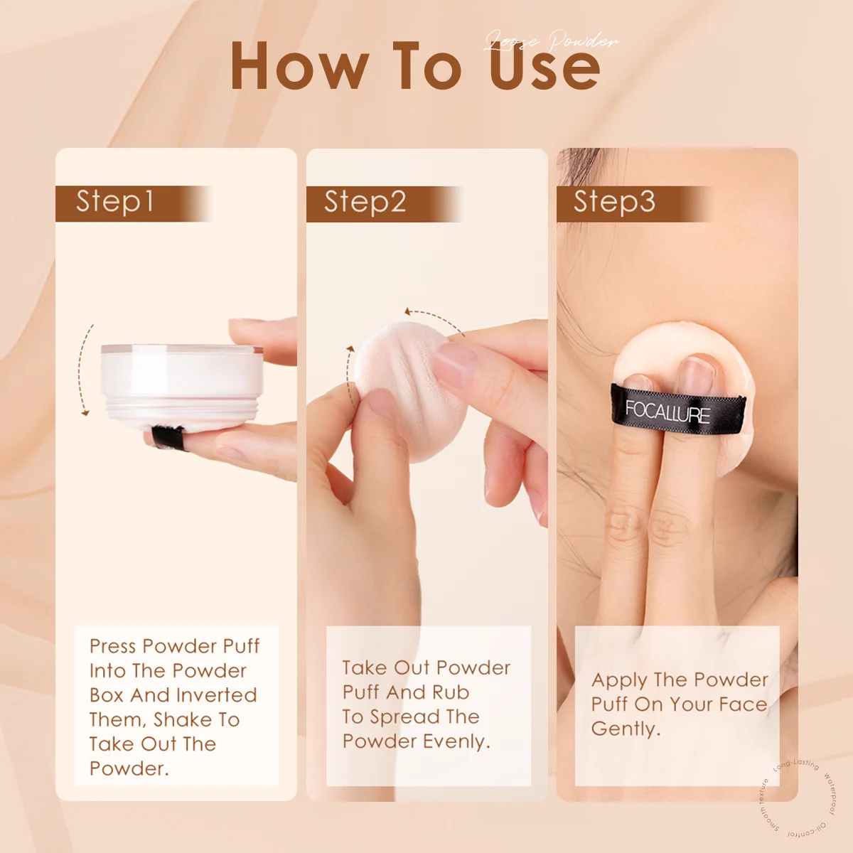 FOCALLURE 9 Colors Loose Powder Face Setting Powder Makeup Cosmetics