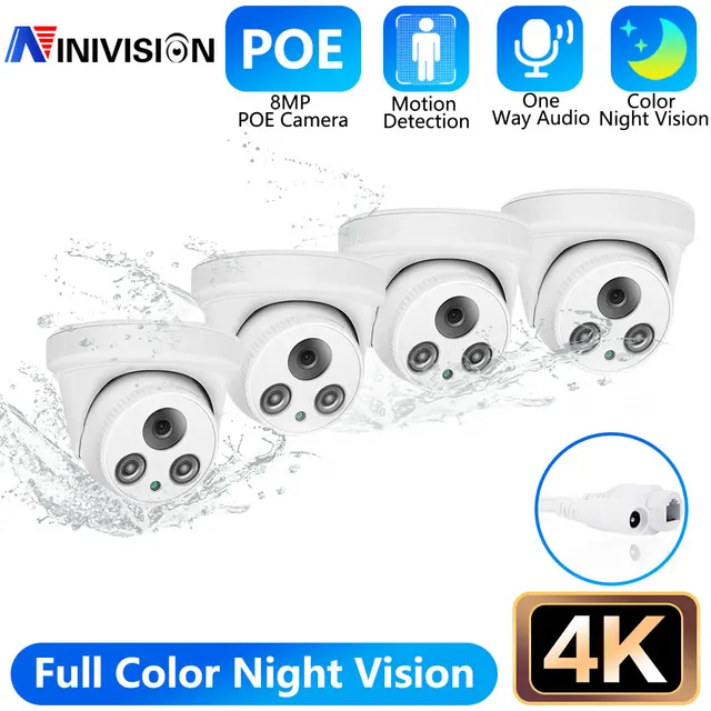4pcs 4K White IPC