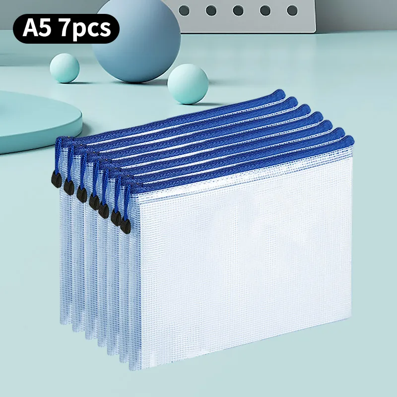 Waterproof A5 Mesh Zipper Bag