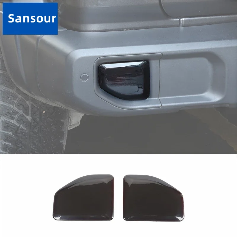 

ABS Car Rear Fog Light Lamp Decoration Cover for Jeep Wrangler JL 2018 2019 2020 2021 2022 2023 Exterior Accessories Black