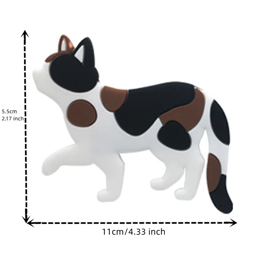 Walking Cat Creative Cartoon Cute Magnetic Suction Hook, Refrigerator Fridge Magnet With Hooks Auxiliary Hooks Home Storage