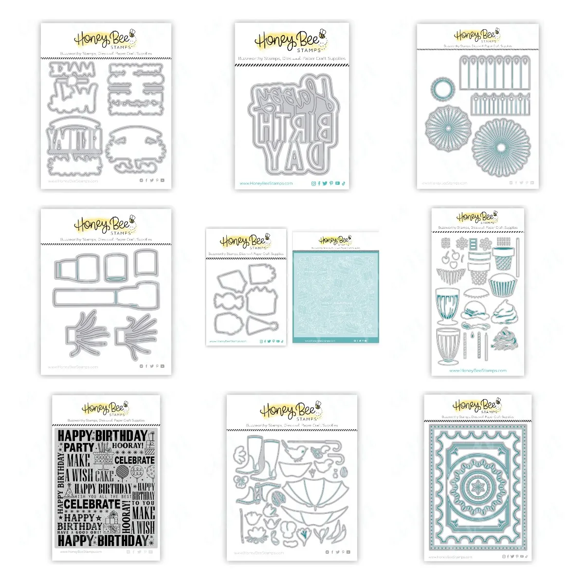 

Bees & Bonnets Stencil and Stamps Scrapbooking Decoration Embossing Template DIY Paper Card New Arrival Metal Cutting Dies Set