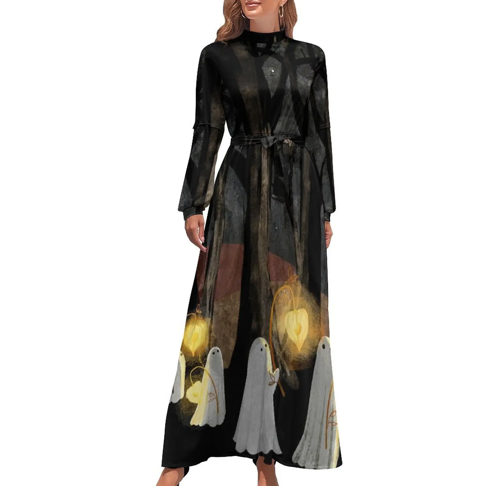 thumbnail image 1 of Desfile Vestido Largo Ropa vestido largo mujer verano Ropa estética, 1 of 5