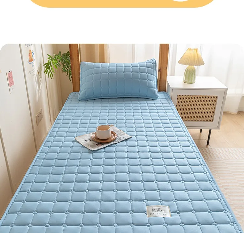 Description Picture 6 of item2024 New Soild Thin Mattress Topper Mattress 1pc 80/90/100/120/150/180/200cm lightweight breathable and machine washable