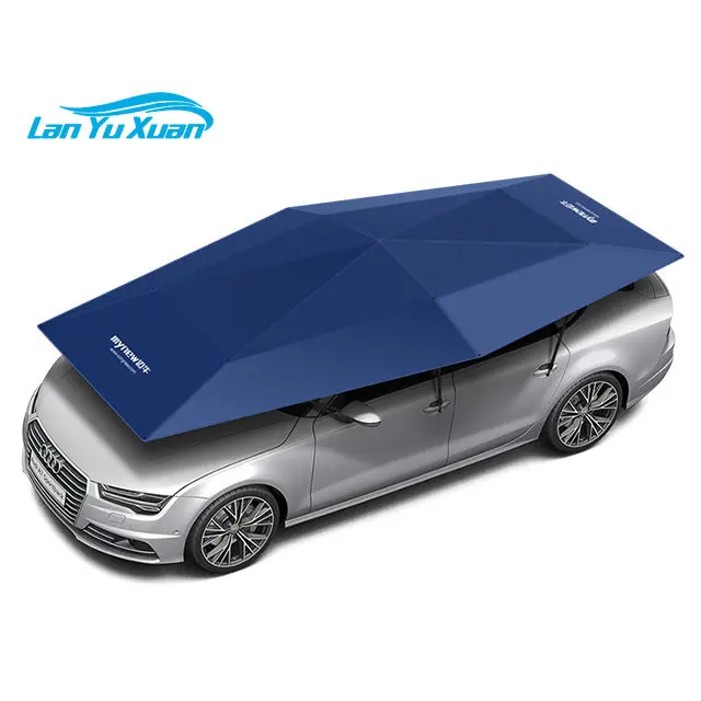 

Eco-friendly high quality Oxford 4.2m design manual type car umbrella cover side tent for outdoor protection