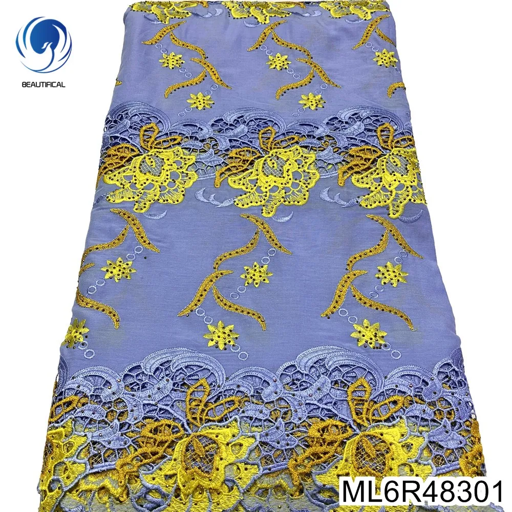 

Швейцарская вуаль, кружева, элегантное и свободное от вульгации, вышитый стиль, хлопчатобумажная ткань, вечернее платье ML6R483