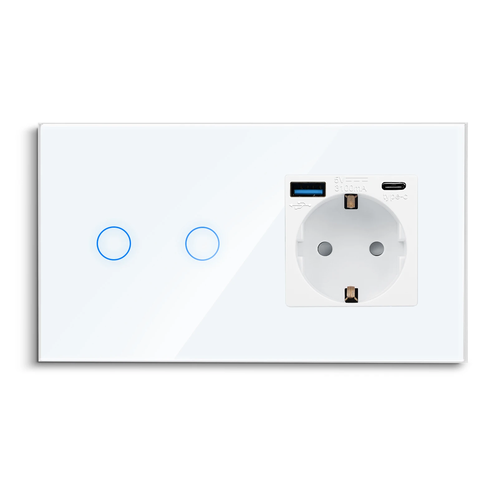 2gang type-c socket
