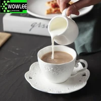 European Coffeeware Ceramic Milk Jug Afternoon Tea Cafe Barista Coffee Maker Tools  Pitcher Cup Cafeteira Espumador De Leche 1