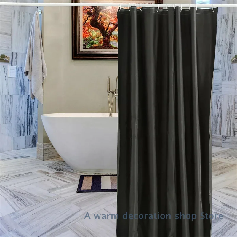 PEVA Bathroom Shower Curtain With Hooks 180x180cm Waterproof Thickening Bath Curtain Home Shower Accessories
