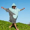 Swimming Diving Hooded Bathrobe Thicken Changing Robe Poncho Keep Warm Microfiber Towel Wind proof Winter Surfing Quick Dry Coat 4