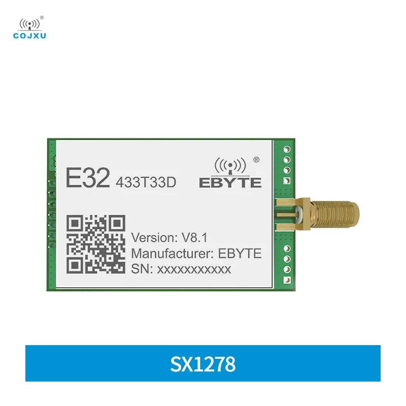 

SX1278 LoRa Spread Spectrum Module 433MHz COJXU E32-433T33D Long Disctance 16km 33dBm SMA-K DIP UART Air-Wake up Wireless Module