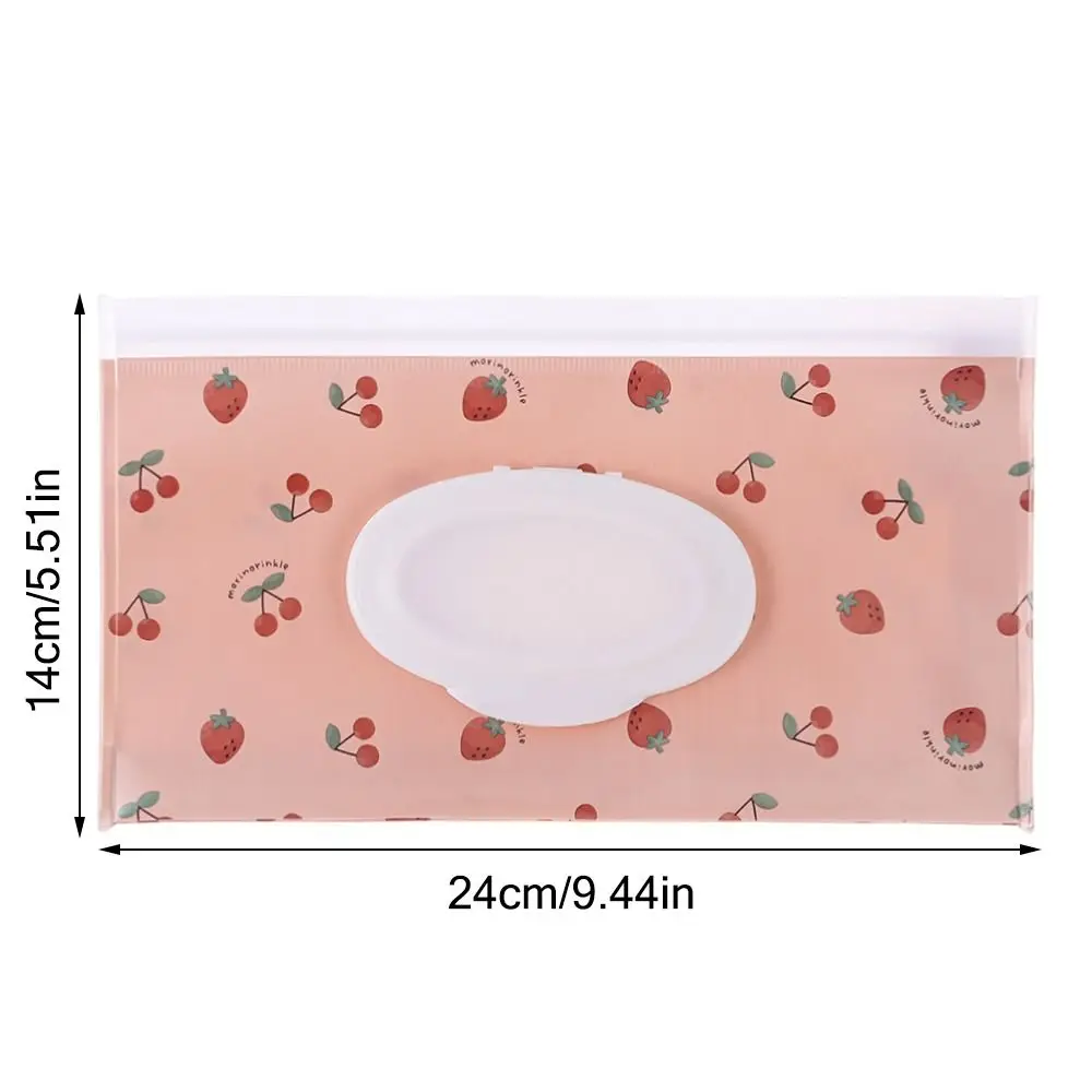 EVA Wet Wipes Bag Portable Baby Wipes Pouch Flip Cover Snap-Strap Holder Case Refillable Useful Tissue Box Stroller Accessories images - 6