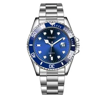 Marque de luxe calendrier acier hommes montre d'affaires montre de sport à quartz 2