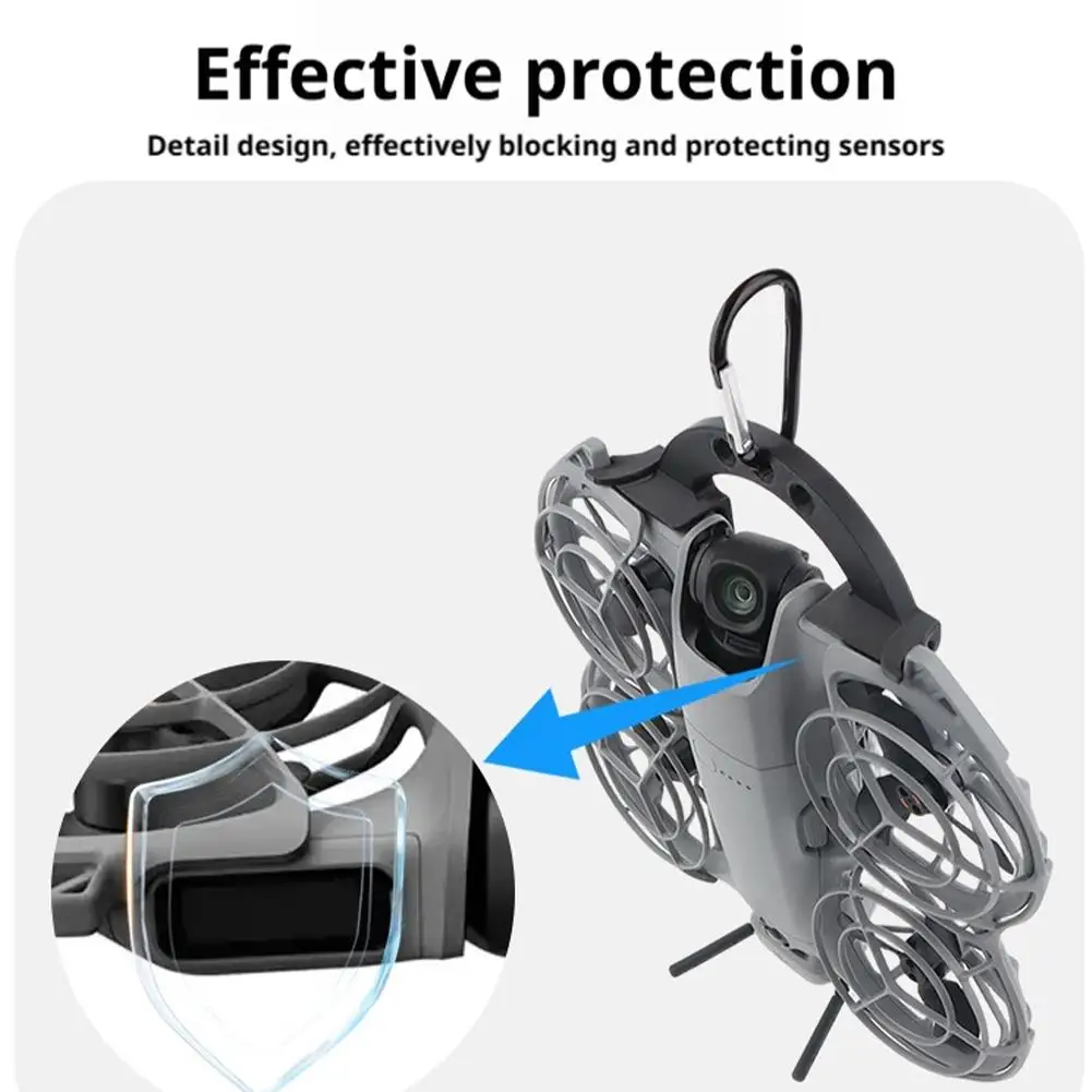 Support Fixe pour DJI NEO 2 - Crochet Sac à Dos Noir