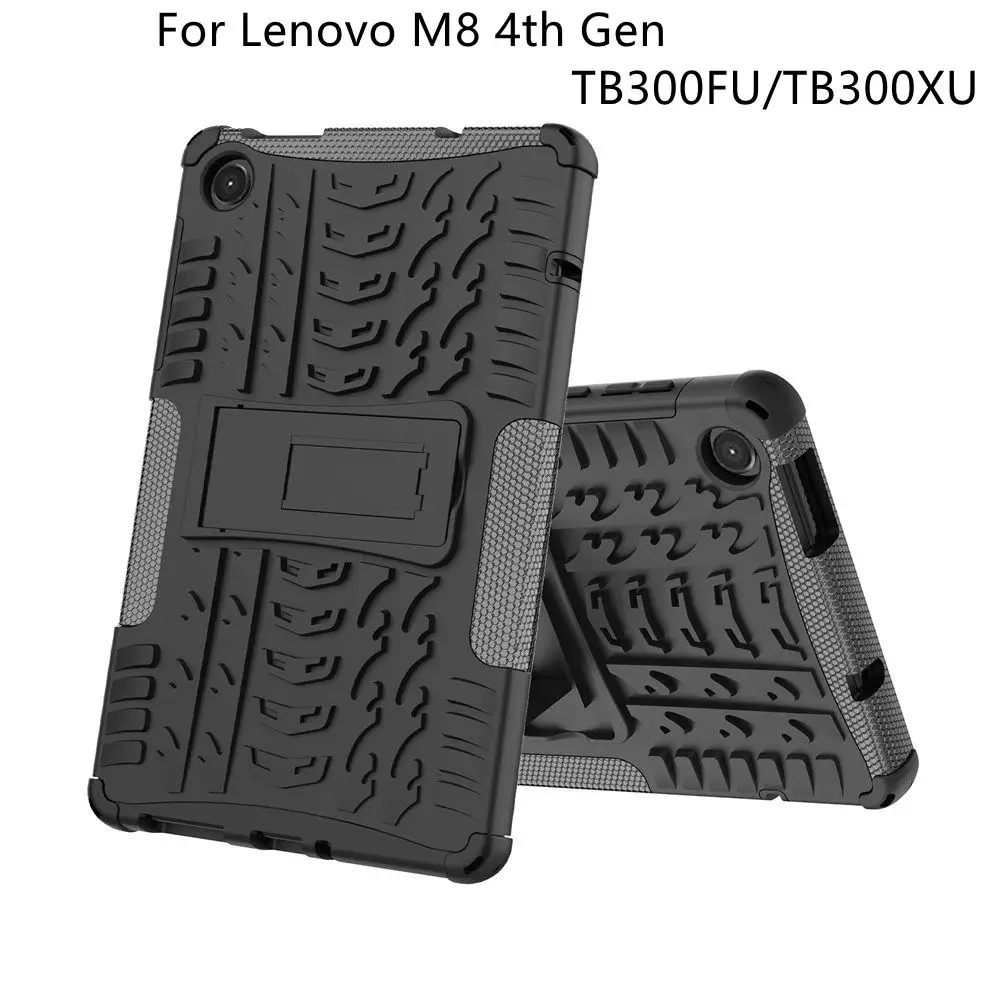 Für Lenovo Tab M8 4th Gen TB300FU/XU 8,0" Rüstung fall TPU + PC Stand Abdeckung coque für Lenovo M8 4th Generation ZABW0031JP ZABX0030JP_voghion.com