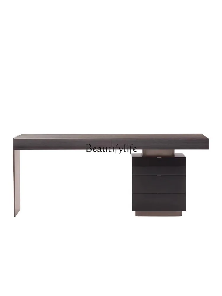 

Italian Affordable Luxury Style Desk Study Solid Wood High-End Modern Simple 2023 New Desk