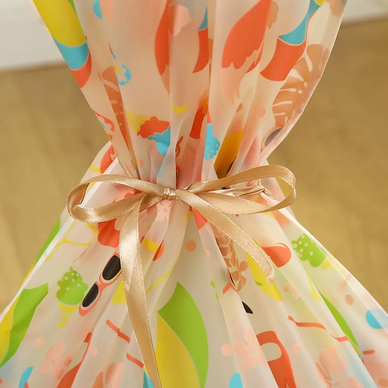 Plastic Printed Floor Standing Fan Cover Fan Dust Cover Transparent Desktop Waterproof Dust Universal Sun ProtectZE856