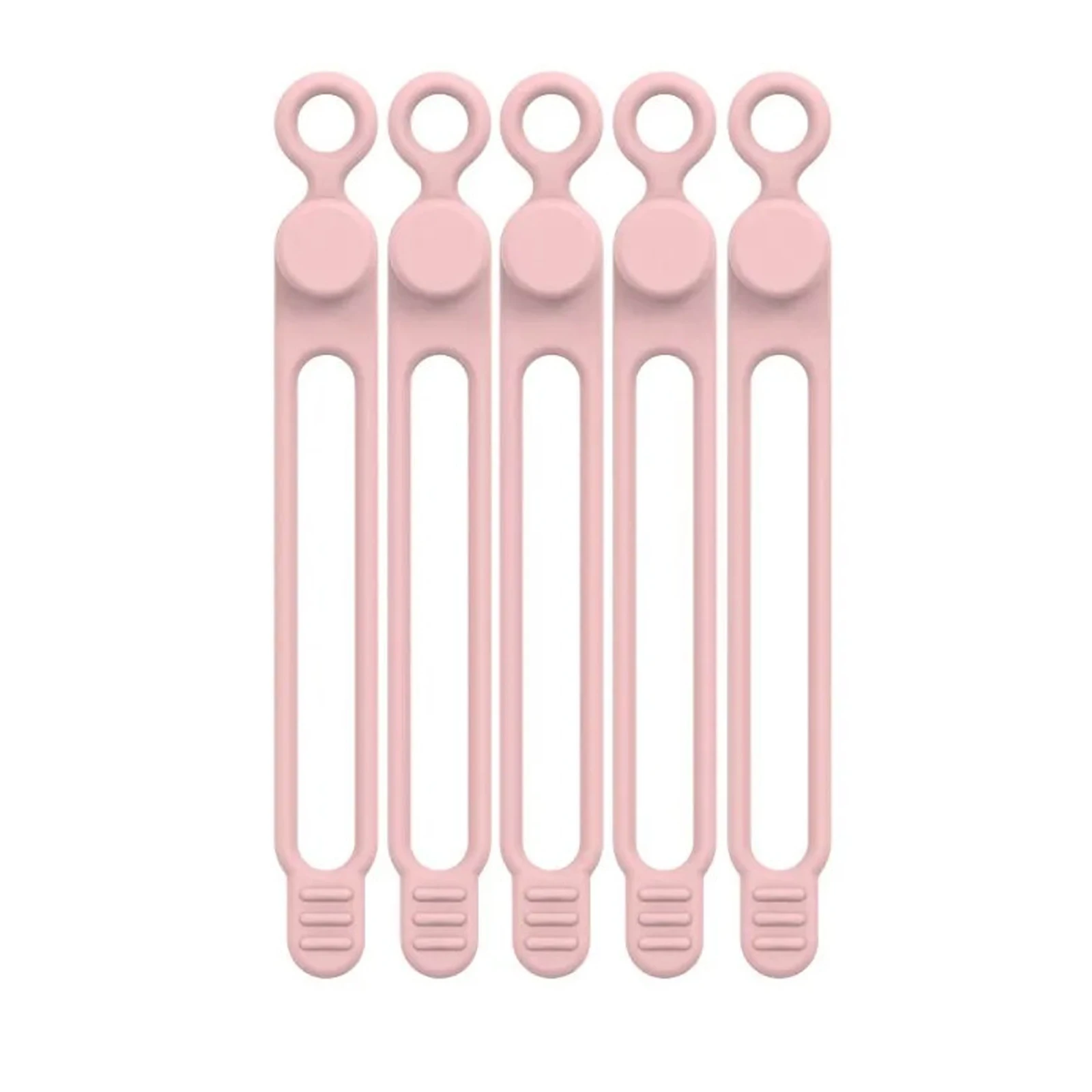 25pcs Reusable Fastening Cable Ties Cord Organizer for Headphones Mouse Cable Winder Portable Soft Silicone Wire Organizer Tie