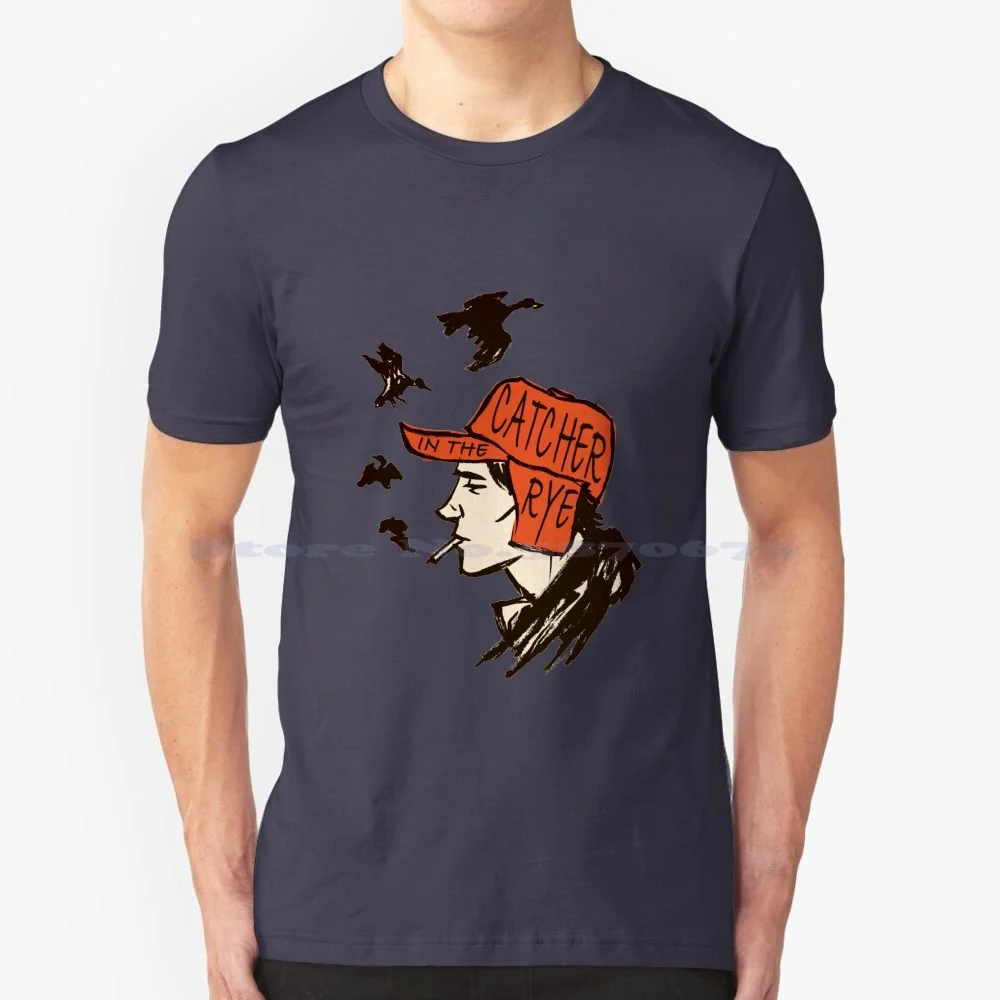 Holden Caulfield , Catcher In The Rye T Shirt 100% Cotton Tee Book Book Lover Letteratura Lettura The Catcher In The Rye Jd