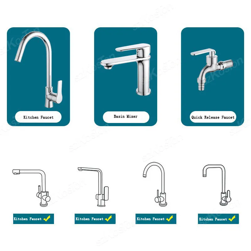 1080° Rotary Kitchen Faucet Spray Head Filter Washbasin Splash Proof Adapter Multifunctional Kitchen Sink Faucet Aerator 4