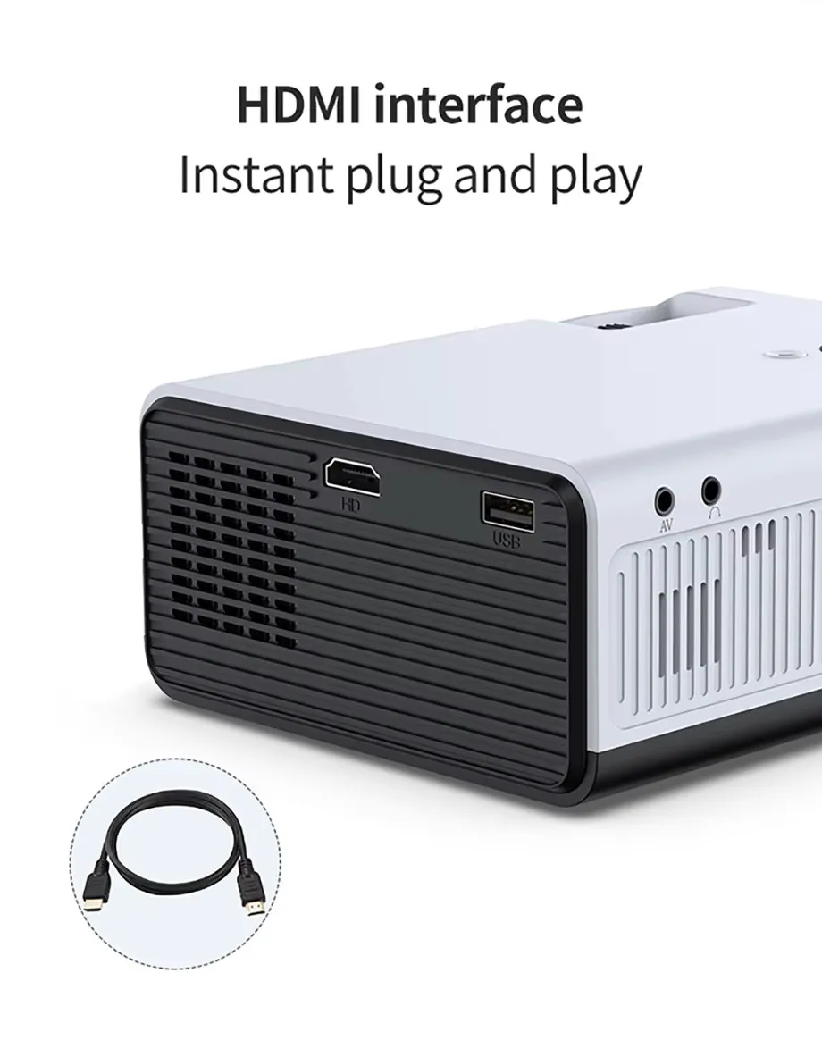 SmartIdea T01A HD Mini Projector Native 1280x720P LED Android 9.0 5G WiFi Video Beamer Home Cinema Smart 3D Movie Game Proyector