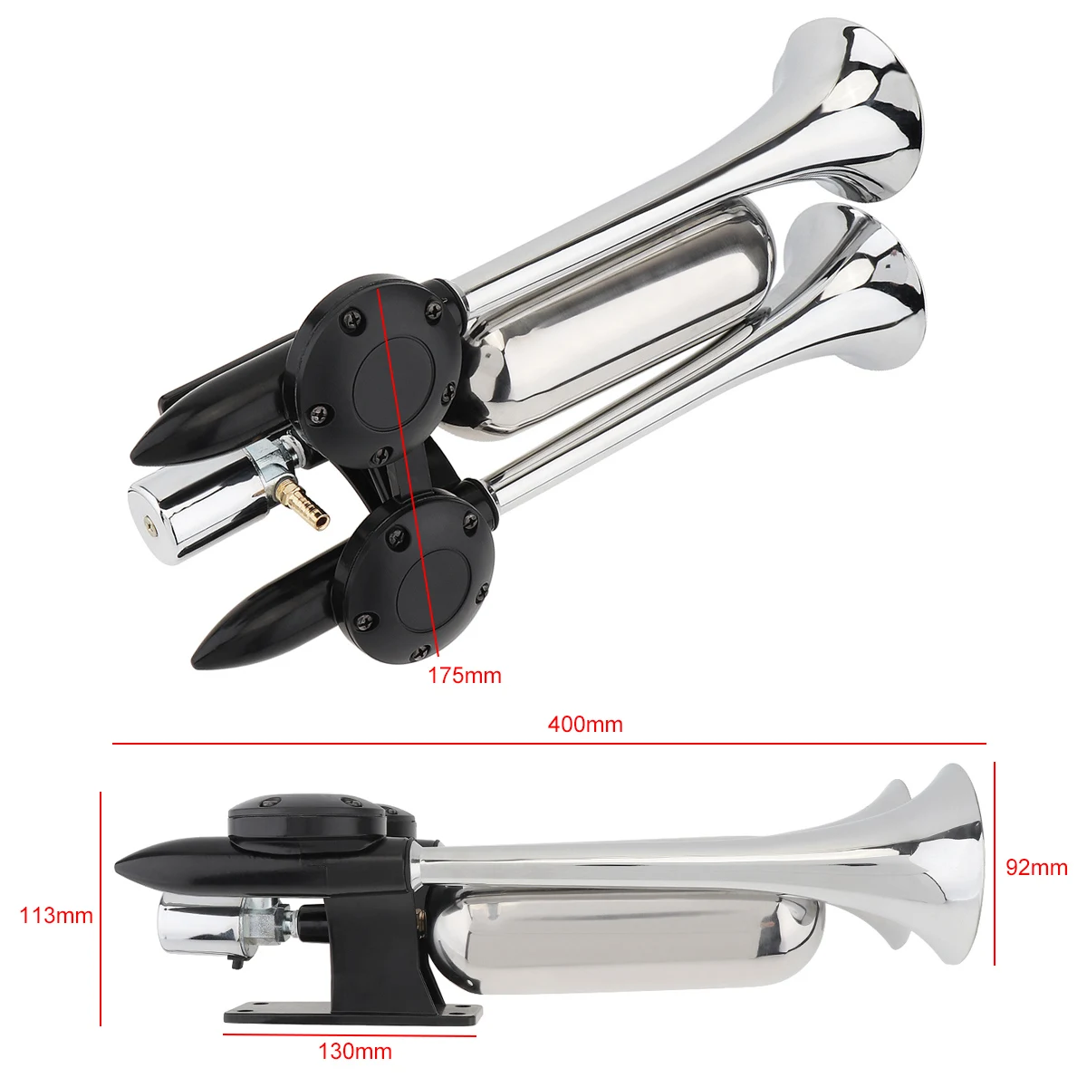 KIMISS KX-3010 Car Air Horn, Universal 12V Vehicle Horn With