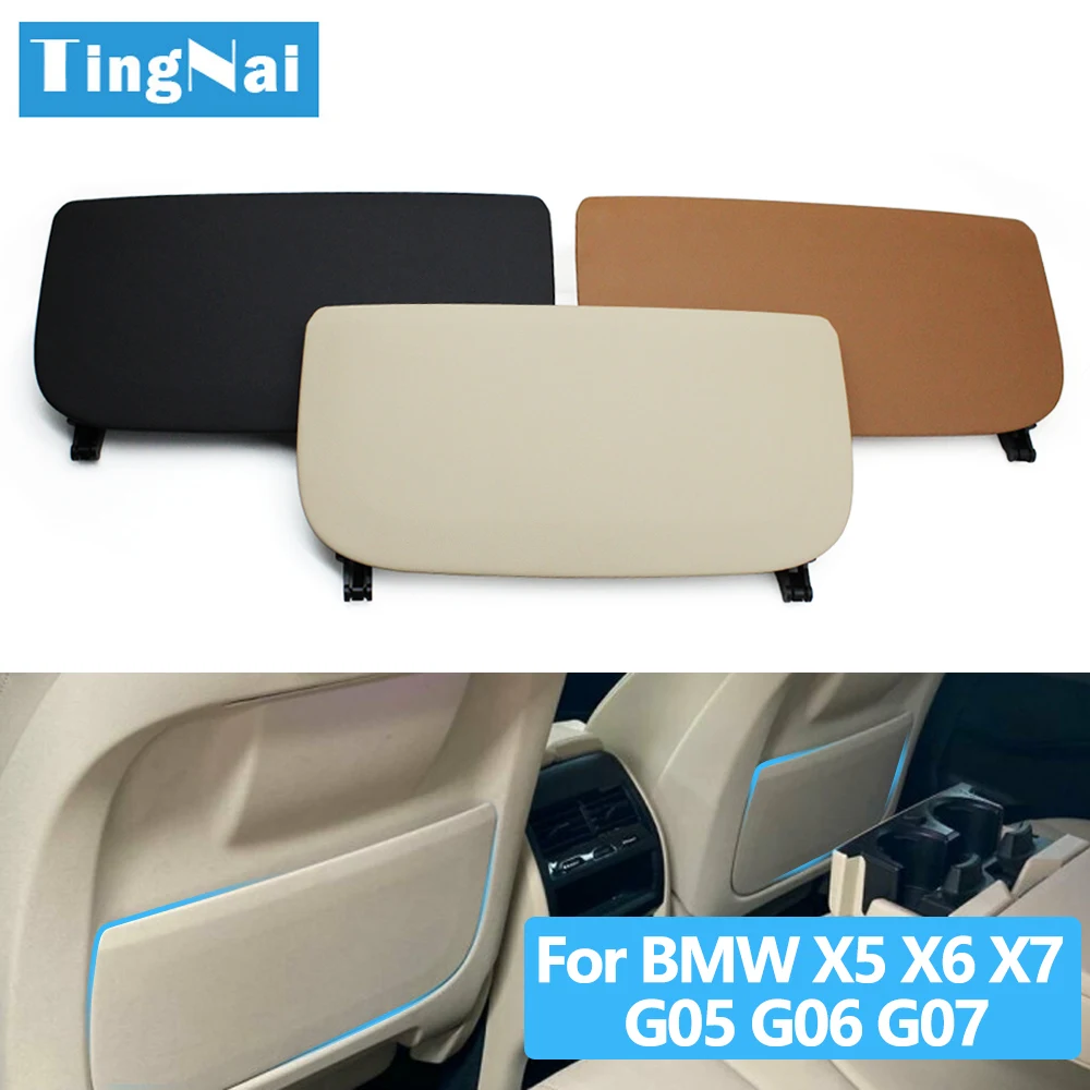 FDAIUN Alcantarn Car Interior Centre Console Multimedia Button Panel Trim Cover per BMW X5 G05 X7 G07 2019-2023 Nero