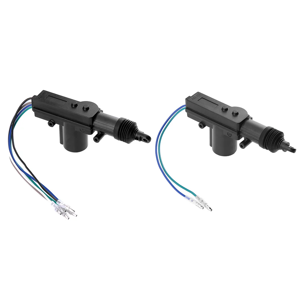 Car Door Lock Kit Universal Door Lock Motor System Single Gun Type 12V Car Central Locking System Replacement Pats 2/5-Wire Automotive Accessories