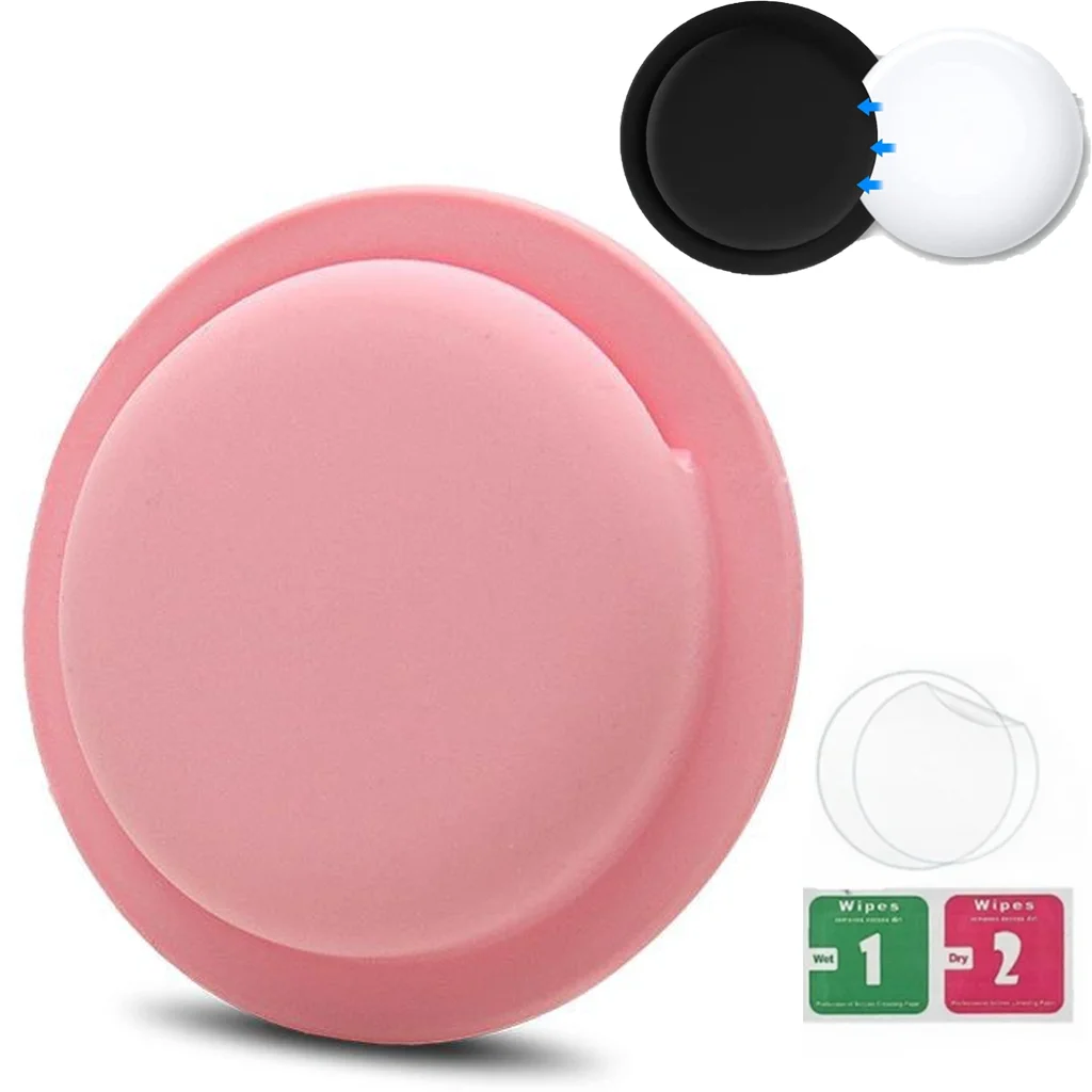 Magnetic Silicone AirTag Holder with Adhesive Sticker