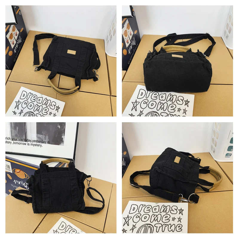 Small Canvas Tote Bags For Women 2022 Luxury Designer Handbag Casual Shoulder Crossbody Bags Eco Bag Korean Messenger Bag Y2K