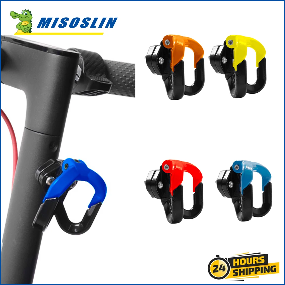 Doppio Gancio Per Xiaomi M365 1S M365 Pro Scooter Elettrico Hang Bag Claw Hanger Lega Di Alluminio Metallo Scooter Ganci Accessori