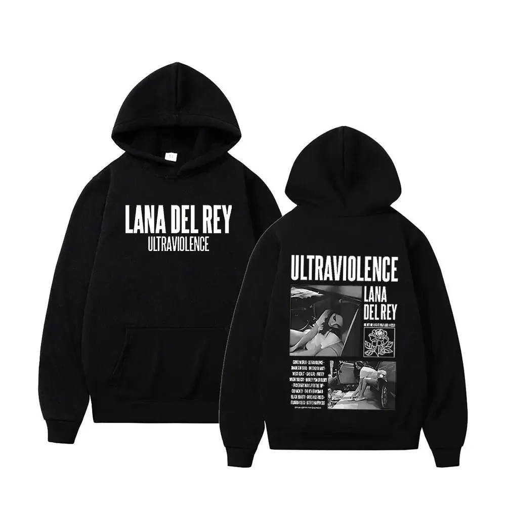 Sweat à Capuche Rétro Lana Del Rey Pour Hommes Et Femmes, Fermeture éclair, Album De Musique Ultraviolence, Mode Fermeture éclair, Surdimensionné, Streetwear Y2K