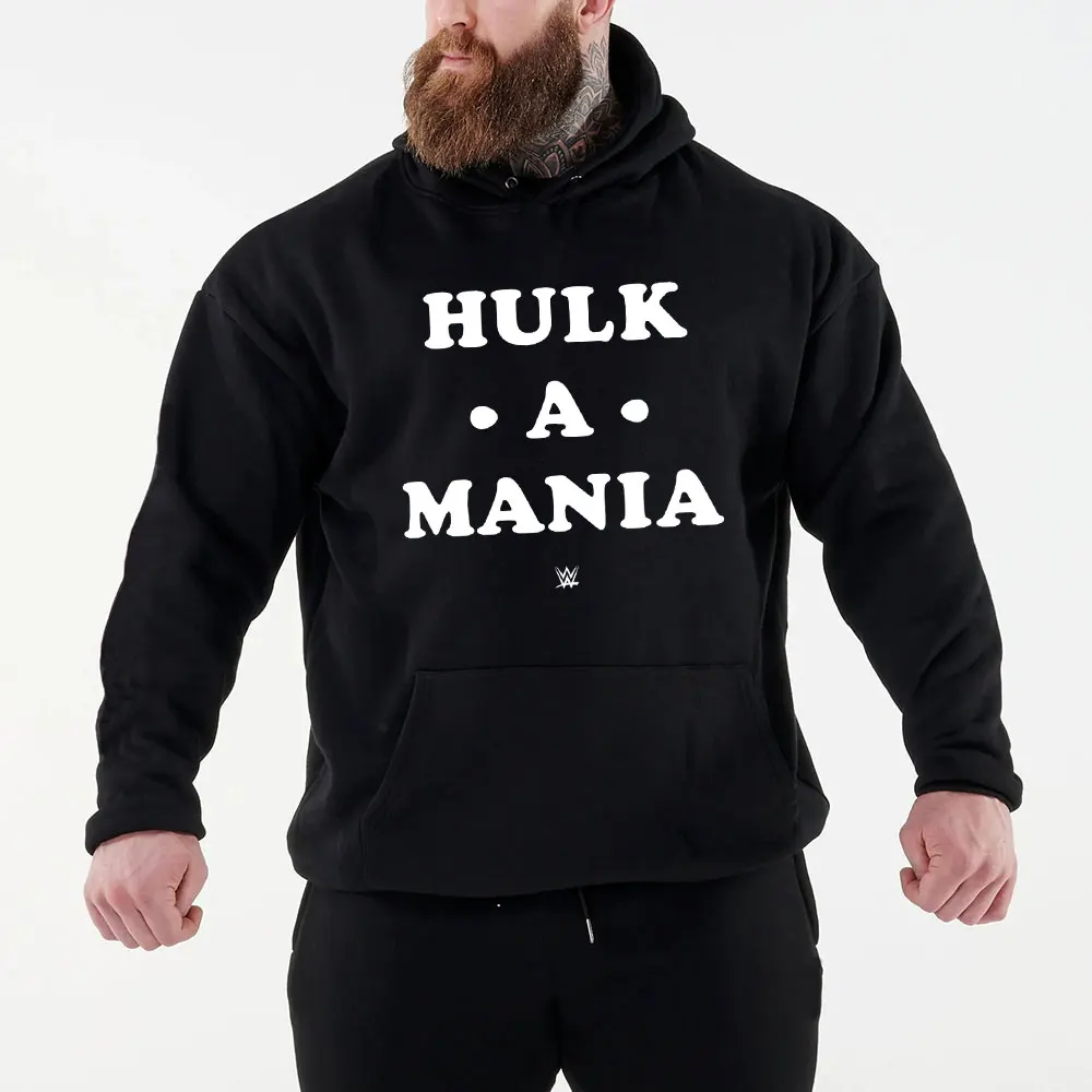 2024 Autunno/Inverno Nuovo Famoso Wrestler Hulk Hogan Felpa Con Cappuccio Nera E Rossa Da Uomo Street Sports Pullover Casual