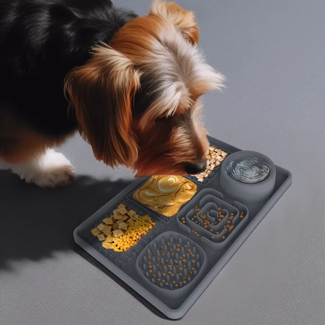 Silicone Pet Dog Feeding Mat Dogs Lick Pad Feeder Food Licking Eating Slow  Treat lickimat Bowl Puppy Puzzle Toys Dish dispenser - AliExpress