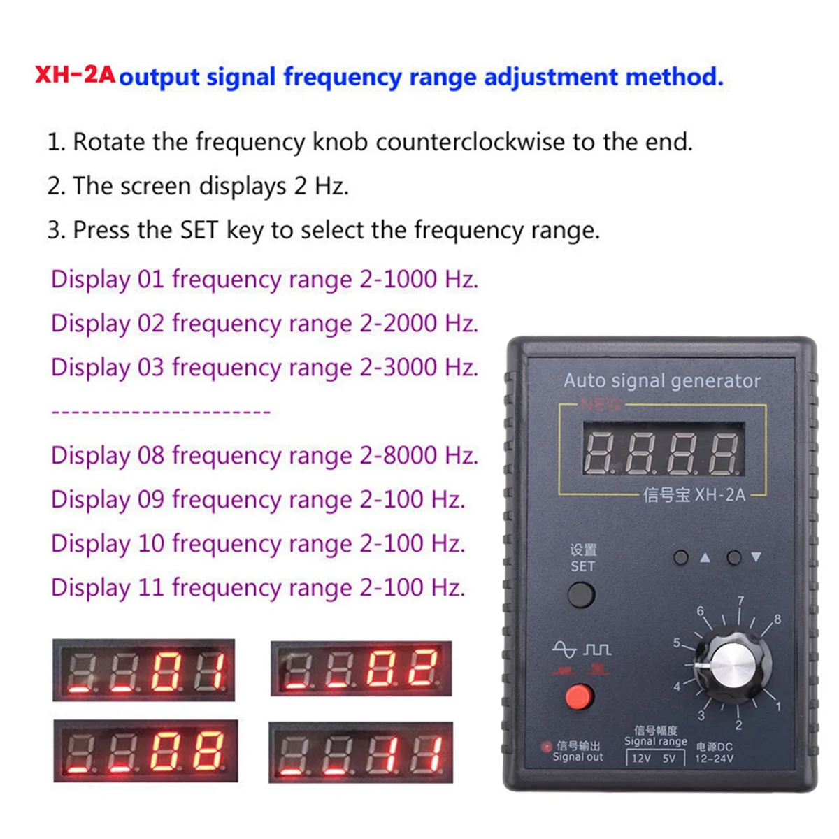 Sensor Simulation Box Automotive Signal Generator Analog Signal Stopwatch Automotive Repair Tools