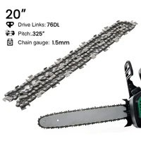 20 Inch Chainsaw Chain 76 Knots Alloy Steel Replacement Chain Sharp Heavy Duty Lumber Cutting Attachment 1
